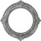 Ekena Millwork Benson Ceiling Medallion (Canopies up to 8"), 13 1/8"OD x 8"ID x 5/8"P, Ultra Pure White Crackle CM13BNUWC - alternate 1